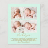 hallo World Arch Lijst Budget Geboorteaankondiging (Achterkant)