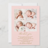 hallo World Chic Arch Lijst Geboorteaankondiging Feestdagenkaart (Achterkant)