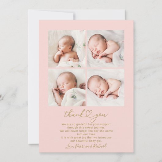 hallo World Chic Arch Lijst Geboorteaankondiging Feestdagenkaart (Achterkant)