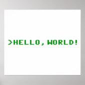 hallo World Computer Programming Poster (Voorkant)