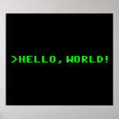 hallo World Computer Programming Poster (Voorkant)