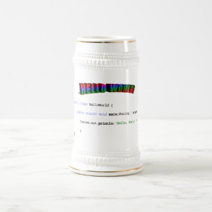 hallo World geek greTING Java Bierpul