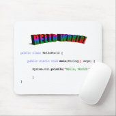 hallo World geek greTING Java Muismat (Met muis)