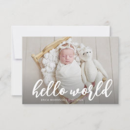 HALLO WORLD | Moderne anamnese van het script Kaart