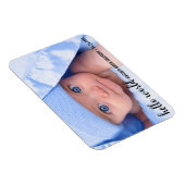 hallo World New Baby Modern kondiging Magneet (Rechterzijde)