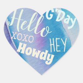 HALLO XOXO HART STICKER