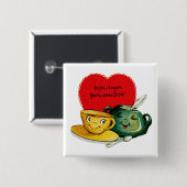 Hallo Ya Sugar, je bent een soort DISH. Vierkante Button 5,1 Cm (Voorkant /achterkant)