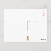 hallo Yellow Labrador Retriever Puppy Dog Briefkaart (Achterkant)