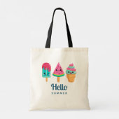 Hallo Yummy Ice Cream Trio Tote Bag (Achterkant)