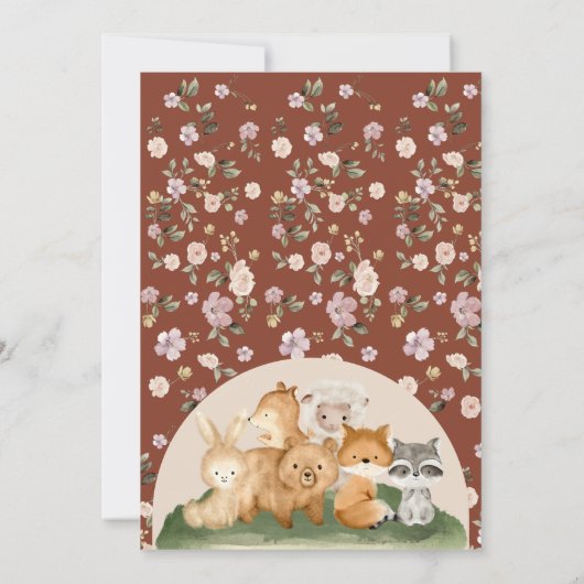 Hallo Zachte Baby showers Kaart (Achterkant)