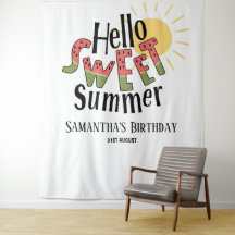 Hallo Zachte Zomer Zwembad Feest Verjaardag Achter