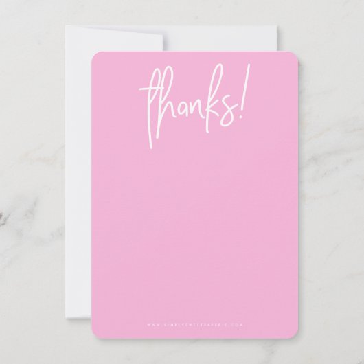 HALLO ZAKELIJK DANK U modern Bedankkaart (Achterkant)