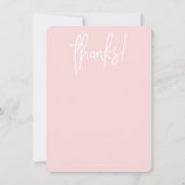 HALLO  ZAKELIJK DANK U modern Bedankkaart (Achterkant)