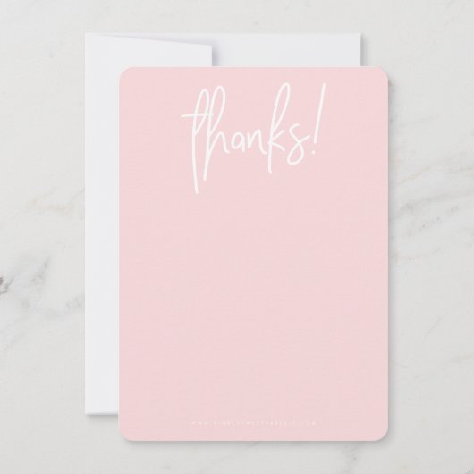 HALLO ZAKELIJK DANK U modern Bedankkaart (Achterkant)