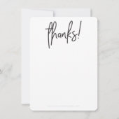 HALLO ZAKELIJK DANK U moderne Bedankkaart (Achterkant)