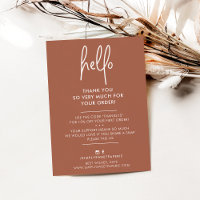 HALLO ZAKELIJK DANK U moderne inkt