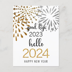 Hallo Zakenfeest 2025 Vuurwerk Nieuwjaar Feestdagenkaart