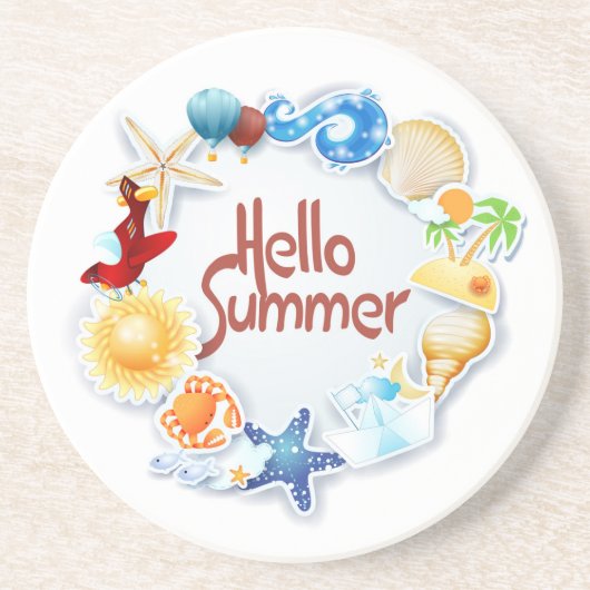 hallo zandsteen onderzetter (Voorkant)