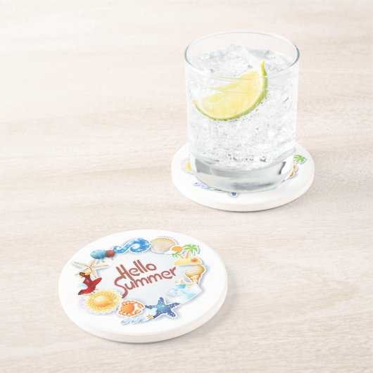 hallo zandsteen onderzetter (Zijkant)