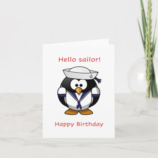 hallo zeeman, Happy Birthday Kaart (Voorkant)
