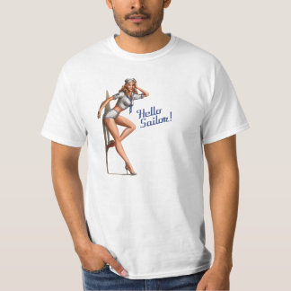 Hallo Zeeman! Pin Up Meisje T-shirt