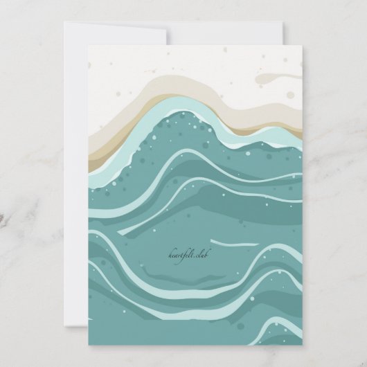 Hallo Zeg op Zomeruitnodiging Kaart (Achterkant)