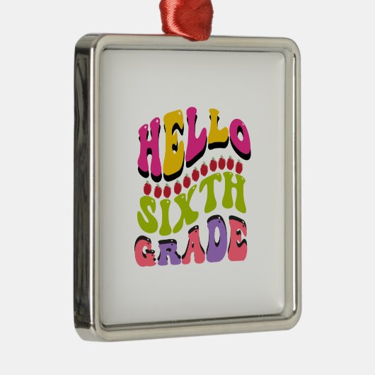 hallo zesde graad metalen ornament (Rechts)