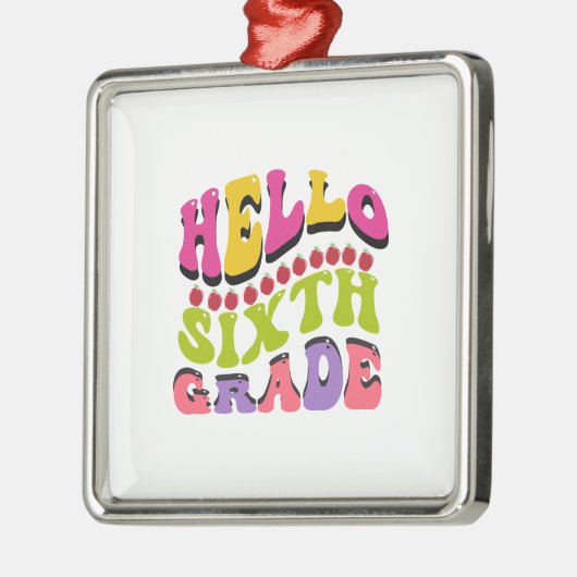 hallo zesde graad metalen ornament (Links)