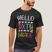 hallo zesde graad t-shirt (Voorkant)