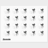 Hallo Zestig Elegante Script Strik 60ste Verjaarda Ronde Sticker (Vel)