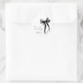 Hallo Zestig Elegante Script Strik 60ste Verjaarda Ronde Sticker (Tas)