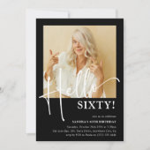 Hallo ZESTIG! Minimaal 60ste verjaardagsfeestje Kaart (Voorkant)