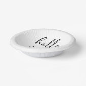 Hallo Zestig minimalistische 60ste verjaardagsfees Papieren Kommen (Gebogen)