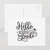 hallo zevende graad briefkaart (Voorkant / Achterkant)