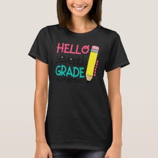 hallo Zevende graad laat dit terug naar schoolFi d T-shirt