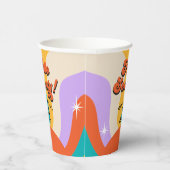 Hallo Zeventig Groovy 70's Verjaardagsfeest Papieren Bekers (Rechts)