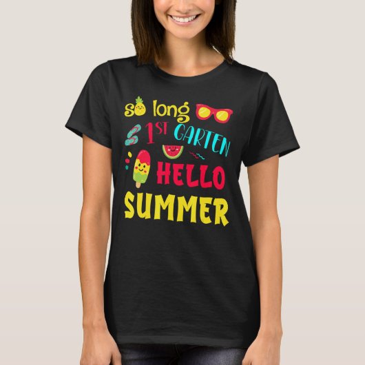 Hallo Zo lang 1e klas T-shirt (Voorkant)