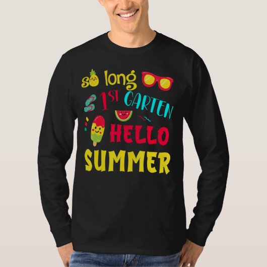 Hallo Zo lang 1e klas T-shirt (Voorkant)