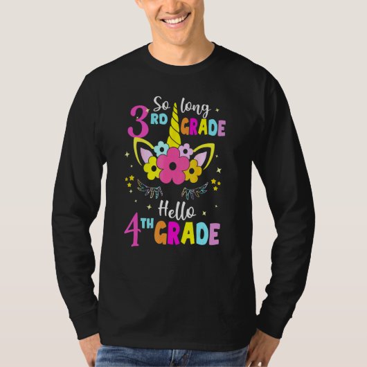 Hallo Zo Lang 3e Grade Unicorn Student T-shirt (Voorkant)
