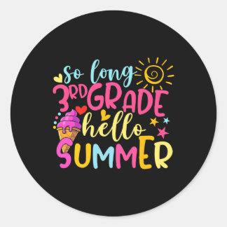 Hallo Zo lang 3e klas Ronde Sticker