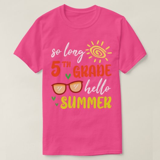 Hallo Zo lang 5e klas klas T-shirt (Design voorkant)