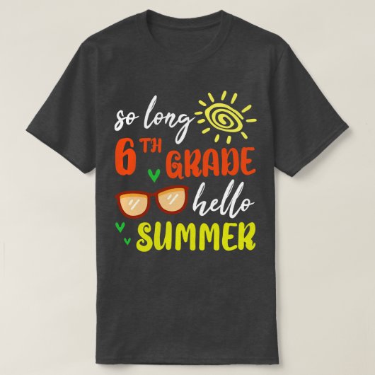 Hallo Zo lang 6e klas klas T-shirt (Design voorkant)