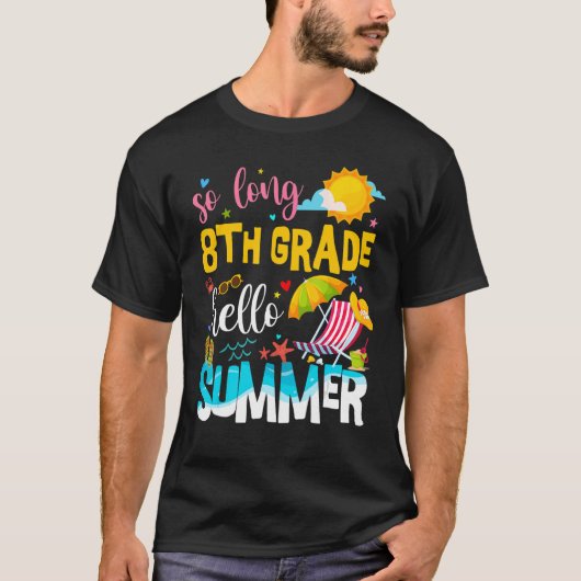 Hallo Zo lang 8e klas T-shirt (Voorkant)