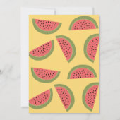 Hallo Zoete Zomer Watermeloen Zwembad Feest Verjaa Kaart (Achterkant)