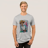 Hallo Zombie Tri-Blend Shirt (Voorkant volledig)
