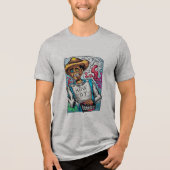 Hallo Zombie Tri-Blend Shirt (Voorkant)