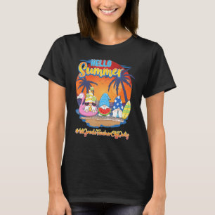 Hallo Zomer 1e klas leraar 2 Off-Duty kabouters S T-shirt
