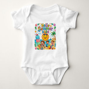 Hallo Zomer 2026 Kinderen T-shirt Zon Fun