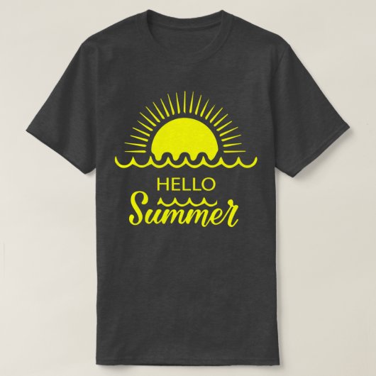 hallo zomer 2 t-shirt (Design voorkant)