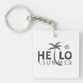 Hallo Zomer Acryl Sleutelhanger (voorkant)